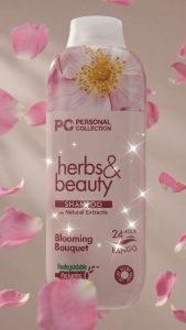 Personal Collection Herbs & Beauty Blooming Bouquet Shampoo 300ml 24 Hour Bango Natural Extracts