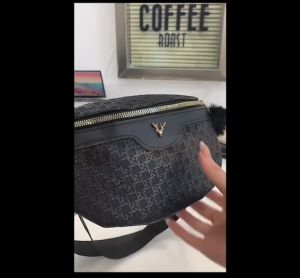 กระเป๋าผู้หญิง รุ่นสะพายข้างพร้อมคาดอก ออกแบบลวดลายสวยงาม ทันสมัย วัสดุPU แฟชั่นสไตล์เกาหลี 6สี