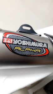 Motorcycle Exhaust YOSHIMURA Alpha Carbon DB Killer Muffler Escape Link Pipe