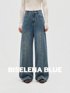 BEIQIANI | Cotton Casual Straight Leg Jeans with Multiple Pockets