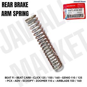 Brake Arm Spring Click Beat Fi PCX ADV Airblade Genio ZoomerX . Honda Genuine Part Brake Arm Rear Spring !! (43472-KVB-900) for Automatic Motorcycle Scooter - Pt AHM Indonesia ..