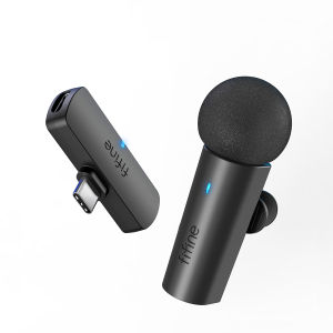 FIFINE Wireless Lavalier Recording MicrophoneType-C Mini MIC for Mobile Phone/Tablet/LaptopLive Streams/Vlog/Interview-M6