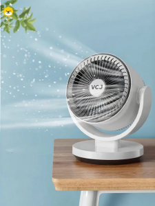 VCJ2025 New Desktop Air Circulation Fan Small Home Use High Wind Power Table Top Electric Fan Dormitory Office Touch Screen
