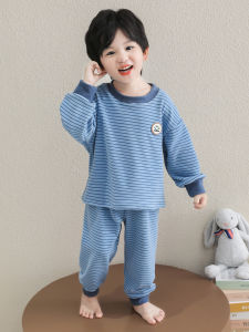 Childrens Thermal Sleepwear Set Boys Long Sleeve Home Clothes Dervo Warm Underwear Spring Autumn Comfortable Soft Outfit