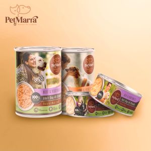 PetMarra Natural Meat Loaf Adult Dog Wet Food Can Beef and Vegetables Flavor 375g - PetMate