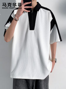 Mark Fairwhale | Color Block Collar Polo Shirt Short Sleeve