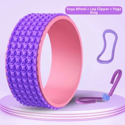 RAINEX | Back Opening Yoga Wheel for Beginners Home Use