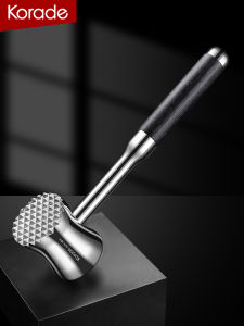 Non Slip Solid Meat Tenderizer 304 Stainless Steel Steak Special Hammer For Home Meat Tenderiser Meat Tenderizer Hammer for Beating Handy Gadget Hammer Meat