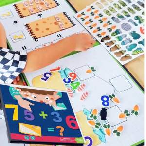 Sách Nam Châm Toán Học. Trò Chơi Bóc Dán Giải Toán Giáo Dục Sớm Montessori. Đồ Chơi Toán Học Giúp Trẻ Học Toán Dễ Dàng
