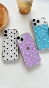 เคสลายจุด เคสชาร์จได้ สำหรับ ไอโฟน17 17pro 17proMax i16 16proMax i15 15proMax 15plus 14plus i11 i13 13proMax i14 14proMax เคสส่งจากไทย