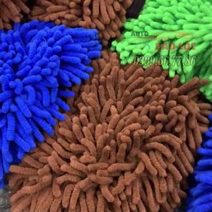 Găng tay rửa xe lau chùi ô tô loại dày dặn 2 mặt bông - găng tay san hô ( lẻ 1 chiếc )