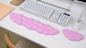 Cloud Keyboard Wrist Pad with Soft Leather Material Memory Foam Wrist Rest Keyboard Wrist Support