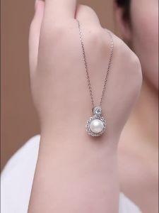 Freshwater Pearl 925 Silver Necklace 9-10mm