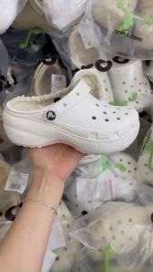 CrocsFanClub – PB342 - sục classic đế cao lót lông chuẩn ấm mùa đông sz w5-w9 chuẩn form