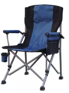 Large Portable Folding Chair Outdoor Camping All-Terrain Leisure Beach Director Chair with Backrest And Armrest Practical