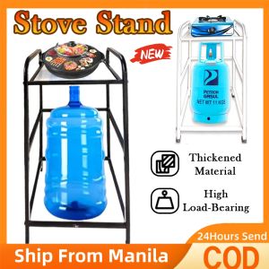 Single Stove Stand Rack With Organizer Gas Stove Stand Heavy Duty Stainless Steel Kitchen Rack Organizer Space Saver Gas Stove Bench Kitchen Organizer Stand Storage Rack Shelf Space Saving