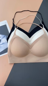 Áo lót hở lưng mút mỏng 1.5cm chất su nước mềm mát Áo ngực mặc áo yếm mút cố định AU15