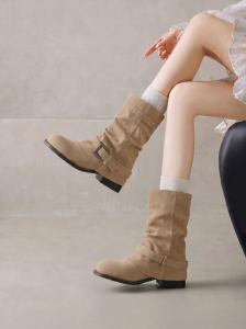 Agsdon | Thick Sole Retro Western Short Boots