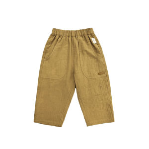 Lelejove Nordic Style Childrens Cotton Pants Breathable Thin Spring Autumn Baby All-Match Long Trousers Comfortable Soft Fabric