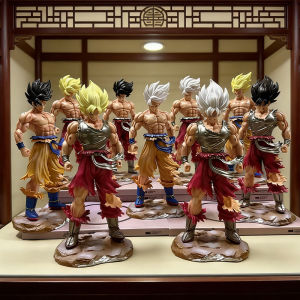 Bandai | 22cm Anime Dragon Ball Son Goku Super Saiyan Figure DBZ Action Figure Model Collectible Figurine Gift