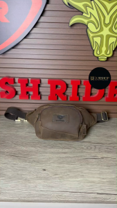 Rush Rider Full Cow Leather Waist Bag Casual Pouch Bag Men Chest Bag