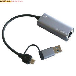 Gris USB4.0 Gigabit Network Card AQC113 Thunderbolt 3/4 Driverless 2.5G Fiber Optic SFP+ X520 8157 8156 8152B for Gigabit Ethernet