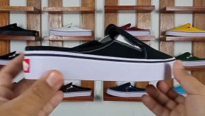 Sepatu Selop Bustong Pria Wanita Terbaru Murah - Slip On Kasual - Keren Kekinian Gaul - Bahan Kulit Empuk - Nyaman Dipakai (Ready Stock)