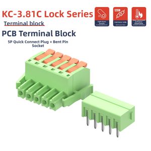 kuicc | Quick Connect Straight and Curved Pin Fast Press Connector 3.81mm