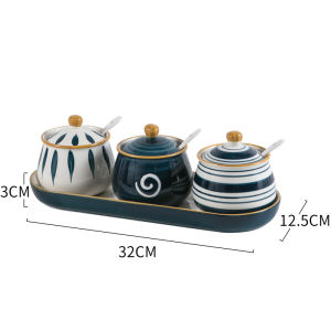 Creative Japanese Ceramic Spice Jar Set