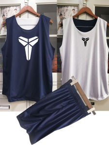 Double-Sided Basketball Wear Suit Male Student Customized Team Uniform Competition Tops Vest Training Wear Kids Jersey Team Uniform