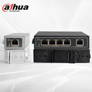Dahua | Industrial Track-Mounted Network Switch 5 Ports 100Mbps