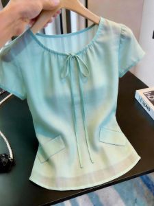 KUNAILIN | Slimming Age-Defying Short Sleeve Blouse