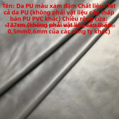 Vải Da PU Giả Da Bò Mềm DIY Vải Ghế Sofa Thủ Công Vải Bọc Da Mỏng 10 Vải Da Sọc Nhăn A06 Vải Da PU Mềm