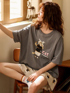 Summer Lightweight Cotton Comfortable Cute Japanese Style Pajama Set