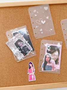 M5 Loose-Leaf Buggy Bag Journal Material Note Sundries Hand Account Matching Card Holder Album Transparent Plastic Waterproof Inner Page