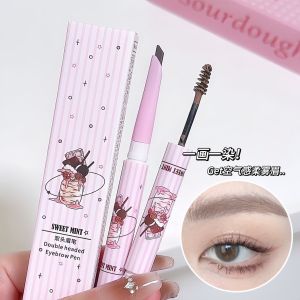 Mascara Và Chì Kẻ Mày Hai Đầu Sweet Mint Long-lasting Natural Waterproof Không Phai Denser Lashes Eyebrow Makeup Tools
