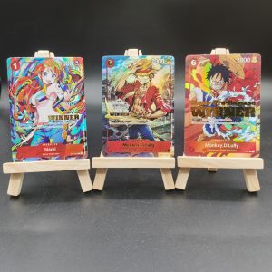 Bandai | ONE PIECE DIY Collection Cards Championship Event Card Monkey D. Luffy hot stam High Quality Self Made Game Anime Cards Gift Toy