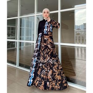 GAMIS TWILL RAYON CANDI MEKAR SHALDA BATIK ANGEL DRESS