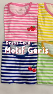 Dress Anak Perempuan Motif Buah Murah Umur 1 - 9 Tahun [CECIL]