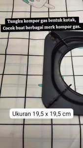Tungku Kompor Gas Kotak Dudukan Persegi untuk Kompor Gas Quantum Rinnai Modena Miyako Electrolux Cosmos Winn Gas Kirin Sanken Hock Tecnogas Teka Linea Sanex Niko Advance Maspion Oxone La Germania Beko Ariston Delizia Diamante Fotile Suggo PROGAS