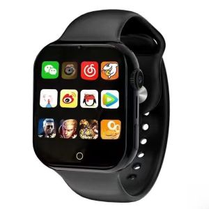 Smart Touchscreen Watch Phone Multi-Functional Black Tech Gaming Video Watching King Glory Chicken Eating Smart Watch