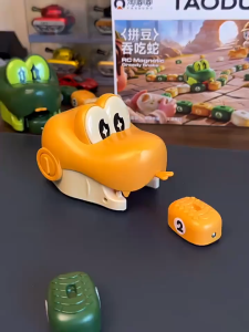 2 Pack Magnetic Greedy Snake Rechargeable Remote Control Car Toy 2 Player Racing Interactive Game with Energy Beans Kids Birthday Gift