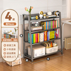Ins Style Multi-Layer Iron Art Bookshelf Display Stand Home Living Room Bedroom Storage Rack Ladder Shape Floor Mounted
