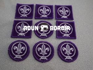 Bordir Logo Wosm Pramuka untuk Putra dan Putri Ukuran Standar