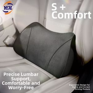 YDL | Car Lumbar Support Headrest Set Breathable Seat Summer