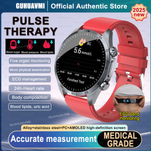 2025 New Medical Grade Women Smart Watch Men Laser Treatment Three High ECG+PPG Temperature BT Call Health smartwatch