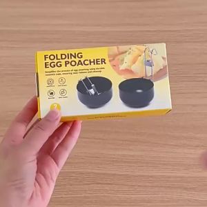 Khuôn Hấp Trứng Chống Dính Có Thể Thu Gọn Dụng Cụ Nhà Bếp Gia Đình Khuôn Trứng Luộc Nước Chảy Tròn Có Tai Treo Chống Nóng