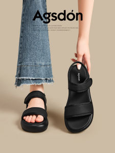 Agsdon | Athletic Sandal Slipper Soft Thick Sole Magic Tape