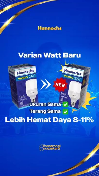 Bohlam LED Capsule HANNOCHS VARIO Lampu LED Bulb Tabung HANNOCHS VARIO ...