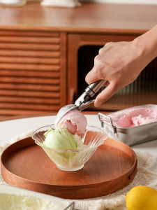 SIYUE | Ice Cream Scoop Spoon Watermelon Cutter 304 Stainless Steel Multi-Use Fruit Cutting Spoon
